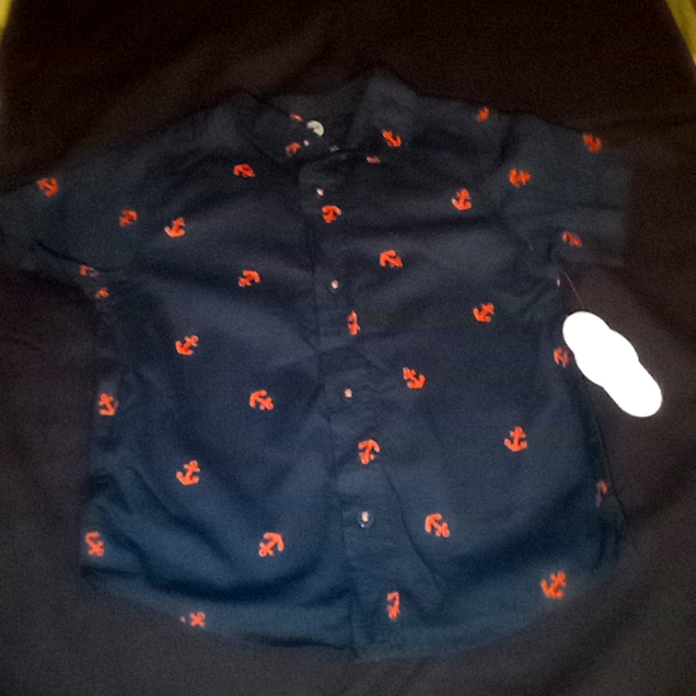 Boys short sleeve button down shirt